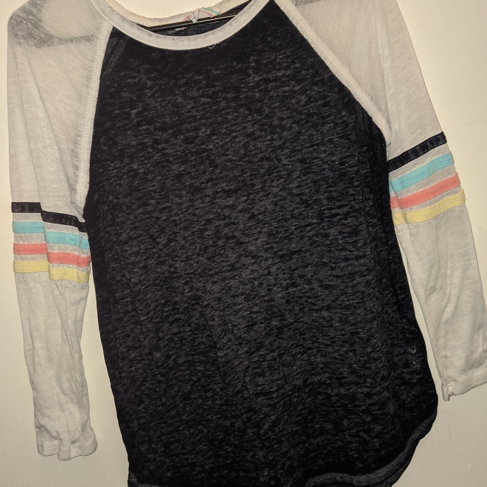 3/4 Sleeve Pink Rose Lounge Shirt